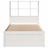 vidaXL Cadre de lit sans matelas blanc 90x190 cm bois de pin massif