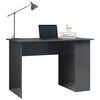 vidaXL Bureau Gris brillant 110x60x73 cm Aggloméré