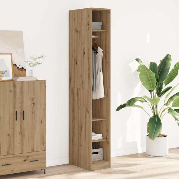vidaXL Garde-robe ch&ecirc;ne artisanal 30x50x200 cm bois d'ing&eacute;nierie