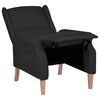 vidaXL Fauteuil inclinable Noir Tissu
