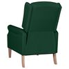 vidaXL Fauteuil inclinable Vert fonc&eacute; Tissu