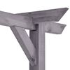 vidaXL Pergola de jardin Gris 400x40x205 cm Bois de pin imprégné