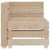 vidaXL Canap&eacute; palette d'angle de jardin Bois