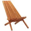 vidaXL Chaise longue pliante d'ext&eacute;rieur en bois d'acacia massif