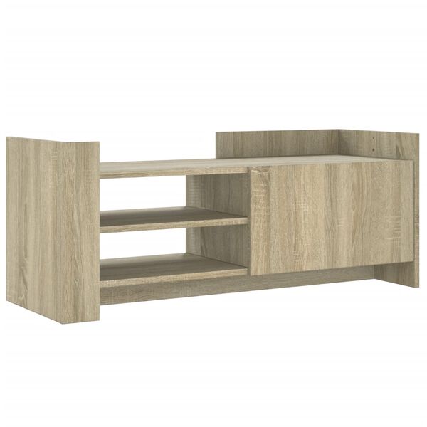vidaXL Meuble TV Ch&ecirc;ne sonoma 100x35x40 cm Bois d'ing&eacute;nierie