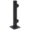 vidaXL Base de parasol pour m&acirc;t &Oslash;32/34/38 mm noir mat acier