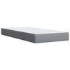 vidaXL Sommier &agrave; lattes de lit avec matelas Gris clair 100x200cm Tissu