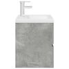 vidaXL Ensemble de meubles de salle de bain 2 pcs gris b&eacute;ton