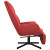 vidaXL Chaise de relaxation avec repose-pieds Bordeaux Similicuir