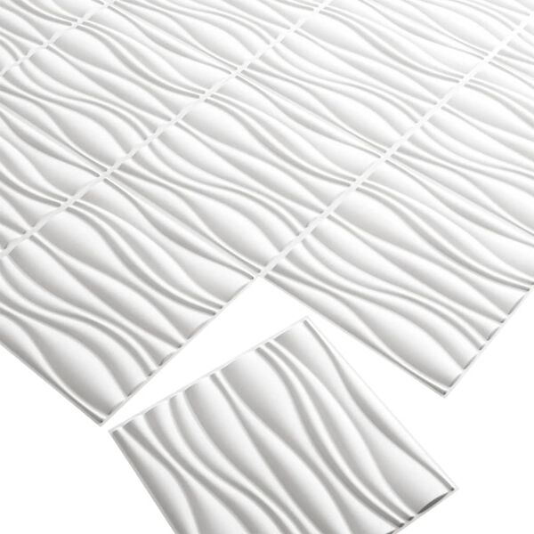 WallArt Panneaux muraux 3D Waves 12 pcs GA-WA04