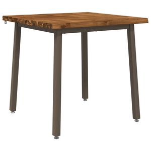 vidaXL 60 x 55 x 75 cm Bois d'Acacia Massif Naturel et caf&eacute;