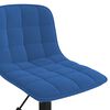 vidaXL Chaise pivotante de salle &agrave; manger Bleu Velours