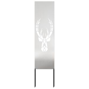 vidaXL &Eacute;cran de confidentialit&eacute; de jardin Argent&eacute; 32 x 140 cm
