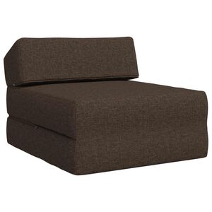 vidaXL Canap&eacute;-lit pliable Taupe 60 x 70 x 41 cm Tissu