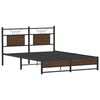 vidaXL Cadre de lit sans matelas ch&ecirc;ne marron 150x200 cm