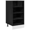 vidaXL Meuble de cuisine bas Ch&ecirc;ne noir 40 x 44,5 x 81,5 cm