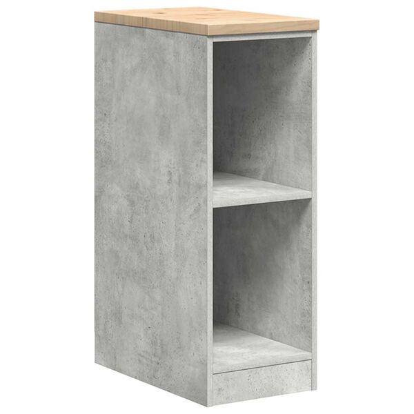 vidaXL Armoire de rangement de garage gris béton 30x51x85 cm bois pin