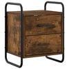 vidaXL Cabinet de chevet suspendu Ch&ecirc;ne fum&eacute; 40 x 30 x 50 cm
