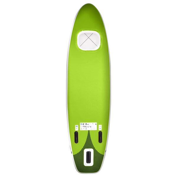 vidaXL Ensemble de planche SUP gonflable Vert 330x76x10 cm