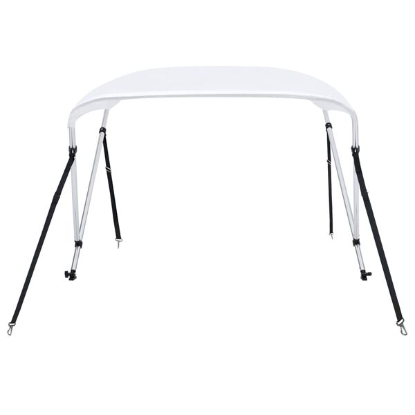 vidaXL Auvent bimini &agrave; 2 arceaux Blanc 150x120x110 cm