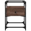 vidaXL Table de chevet chêne marron 40x40x55 cm bois d’ingénierie
