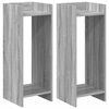 vidaXL Support de Plante Gris Sonoma 30 x 30 x 80 cm Bois d&rsquo;ing&eacute;nierie