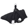 vidaXL Manteau pour chien Noir L32 Fleece et Polyester
