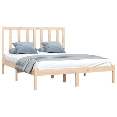 vidaXL Cadre de lit sans matelas bois massif de pin 140x200 cm