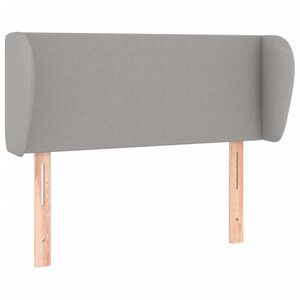 vidaXL T&ecirc;te de lit avec oreilles Gris clair 83x23x78/88 cm Tissu