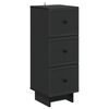 vidaXL Armoire &agrave; tiroirs Noir 33 x 34,5 x 90 cm Bois d'ing&eacute;nierie