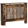 vidaXL Cache-Radiateur Ch&ecirc;ne fum&eacute; 112 x 19 x 81,5 cm Bois d'ing&eacute;nierie