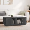 vidaXL Table basse Gris 110x50x40 cm Bois massif de pin
