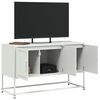 vidaXL Meuble TV blanc 100,5x39x60,5 cm acier