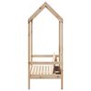 vidaXL Banc avec toit 117,5x70x176,5 cm bois de pin massif