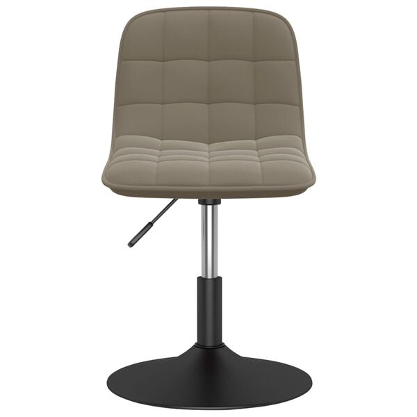 vidaXL Chaises pivotantes &agrave; manger lot de 2 gris clair velours