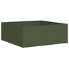 vidaXL Jardini&egrave;re vert olive 80x80x30 cm acier