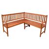 vidaXL Banc d'angle de jardin avec coussins 150cm Bois d'acacia massif