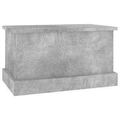 vidaXL Boîte de rangement gris béton 50x30x28 cm bois d'ingénierie