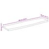 vidaXL Dessus de table bord vivant 180x40x3,8 cm bois de manguier brut