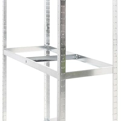 vidaXL Porte-pneus à 3 niveaux 2 pcs Argenté 110x40x200 cm Acier