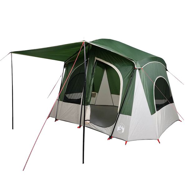 vidaXL Tente de camping de cabine 5 personnes vert imperm&eacute;able