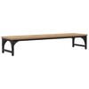 vidaXL Support de moniteur Ch&ecirc;ne artisanal 85 x 23 x 15,5 cm