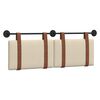 vidaXL T&ecirc;te de lit suspendue Cr&egrave;me PU antique