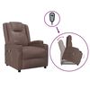 vidaXL Fauteuil Marron Similicuir