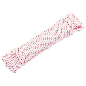 vidaXL Cordon de d&eacute;marrage &agrave; tirer blanc et rouge &Oslash;3 mm 10 m nylon