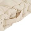 vidaXL Coussins de plancher de palette lot de 7 Beige Coton