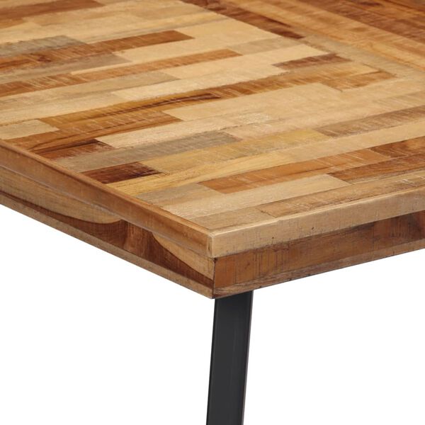 vidaXL Table &agrave; manger 120x62x76 cm bois massif de teck