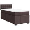 vidaXL Sommier &agrave; lattes de lit avec matelas Marron fonc&eacute; 90x190 cm