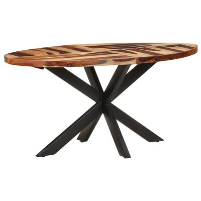 vidaXL Table à manger 160x90x75cm Bois solide d'acacia