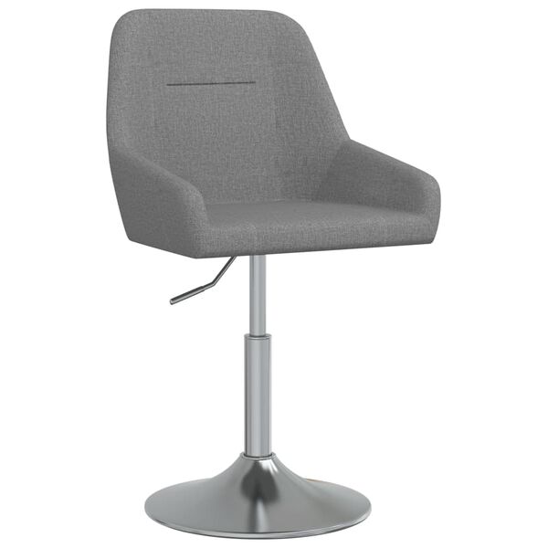 vidaXL Tabouret de bar Gris fonc&eacute; Tissu